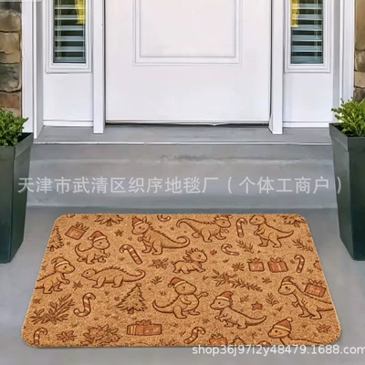 floor mat, available for dropshipping, Avtomobil döşəmə paspasları - zx-nature-and-dinosaurs-5-3040silk-loop-without-edge-finishing