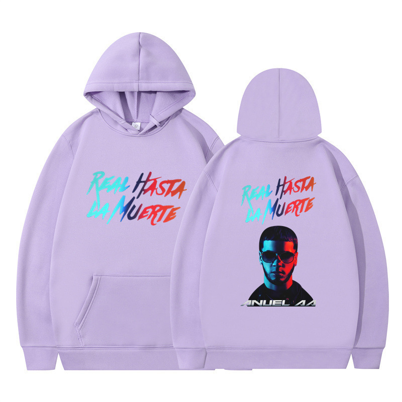 Otoño/invierno transfronterizo real hasta la muerte2D impresión tendencia hombres y mujeres europeos y americanos suéter con capucha