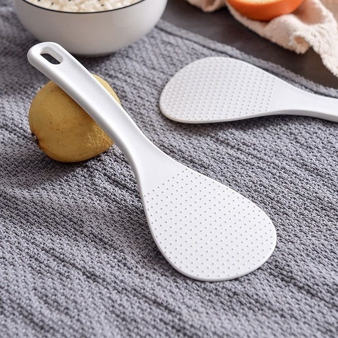 Cuillère en plastique alimentaire multi-usages, spatule de service antiadhésive pour cuiseur à riz, ustensile de cuisine multifonctionnel._voghion.com
