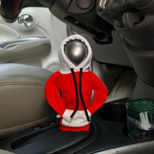 Creative car gear handle set car gear cover sweater gear shift handle protective cover car interior decoration cross-border