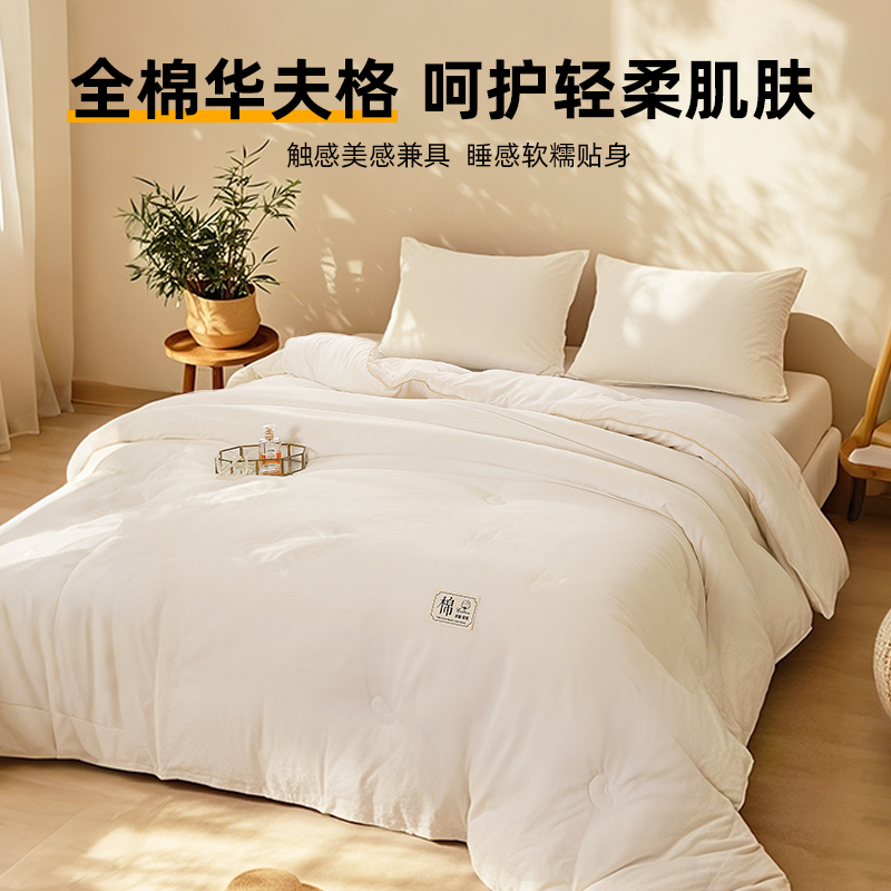 Soybean Quilt Waffle Soy Fiber Quilt Cotton Quilt Core Soft and Fluffy Warm All-Season Quilt Mother Quilt