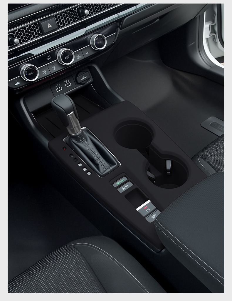 Suitable for Honda Civic Style Door Handle Protective Cover Window Panel Silicone Protective Pad Sticker Modified Decorative Supplies