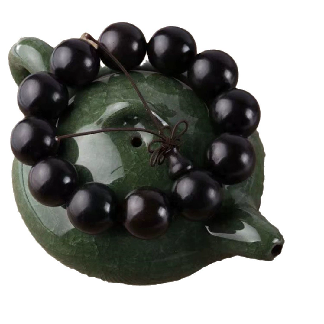 Религиозное ожерелье(набор) с круглым бисером ebony sandalwood, браслет