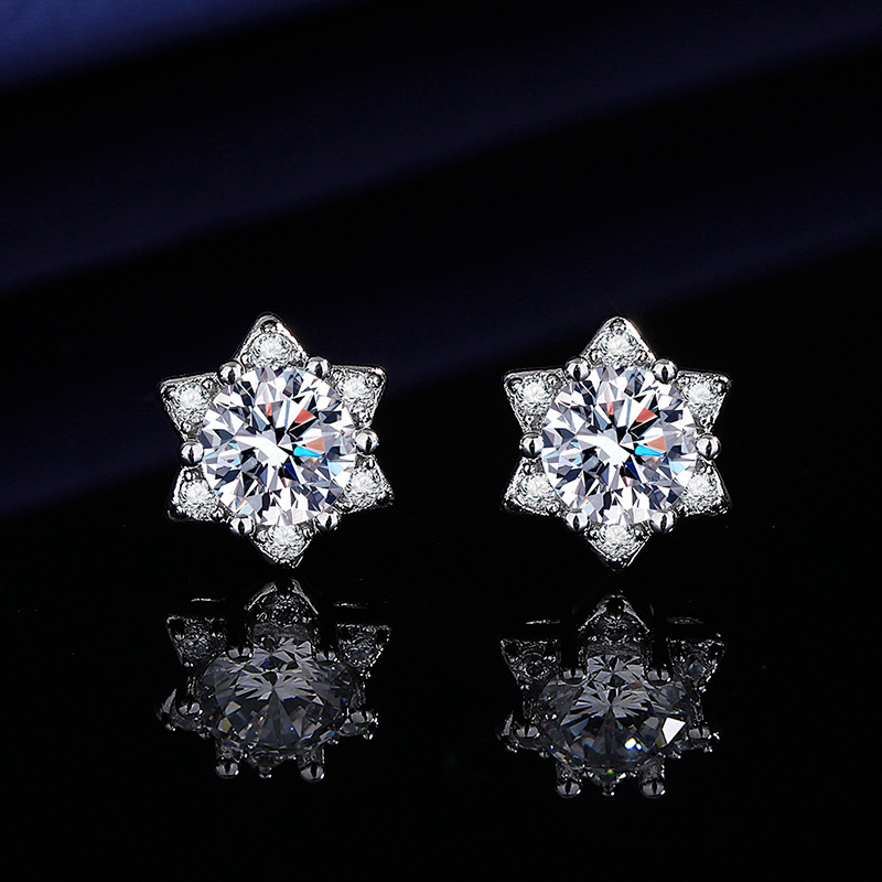E52 star earrings [1 carat]