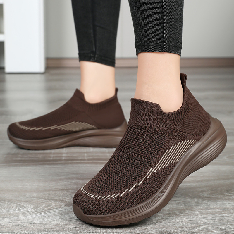 Zapatos de mujer universal primavera nuevos zapatos de calzado de un pie zapatos casuales de moda de comercio exterior zapatos de tela transpirables al por mayor