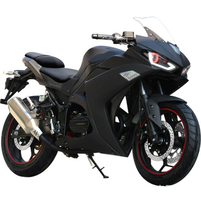 Elektrikli motosikletlər – Motorcycle Race - frosted-black-r3-200cc-single-cylinder-air-cooled-engine-gps-positioning-mobile-phone-bracket-licensing-procedures