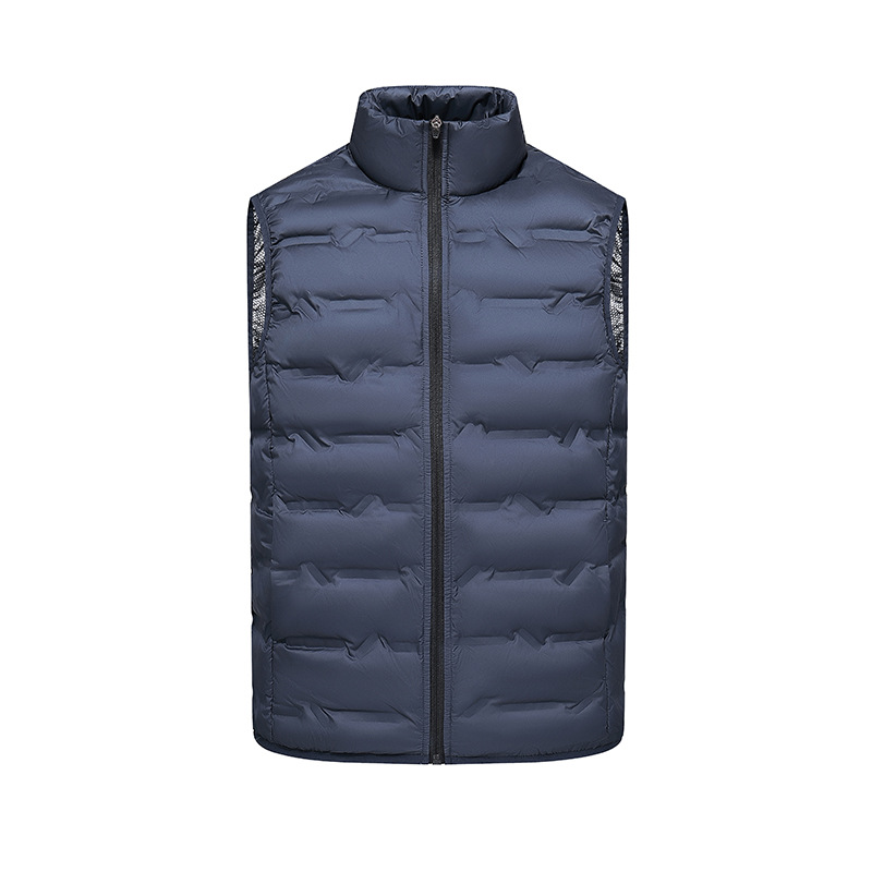Chaleco de pluma para hombre casual hollow universal color sólido casual sin mangas chaqueta de pluma para hombre casual hollow para hombres y mujeres image 6