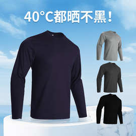 【跨境热卖】亚马逊长袖t恤男士美式李.汉顿春夏大码速干上衣批发
