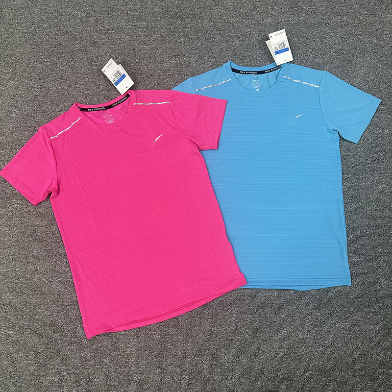 Summer trendy casual versatile outdoor breathable quick-dry t-shirt for running, fitness training, loose fit, competition, ice silk short sleeve Summer trendy casual versatile outdoor breathable quick-dry t-shirt for running, fitness training, loose fit, competition, ice silk short sleeve