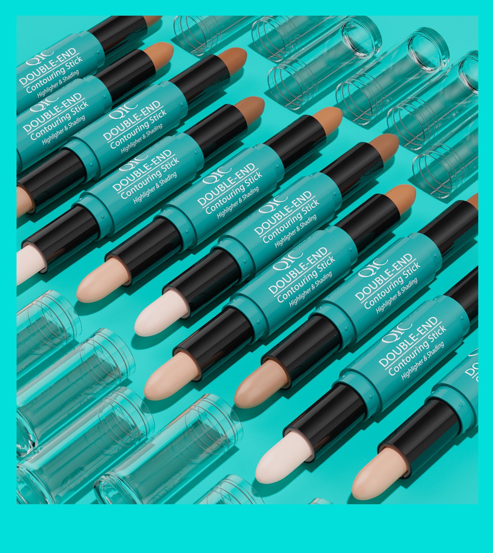 Highlighter And Contour Stick For Face Makeup With Dual Tip_voghion.com