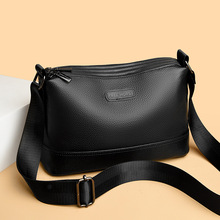 跨境bags男士斜挎包新款大容量外出便携通勤包横款高级感单肩包潮