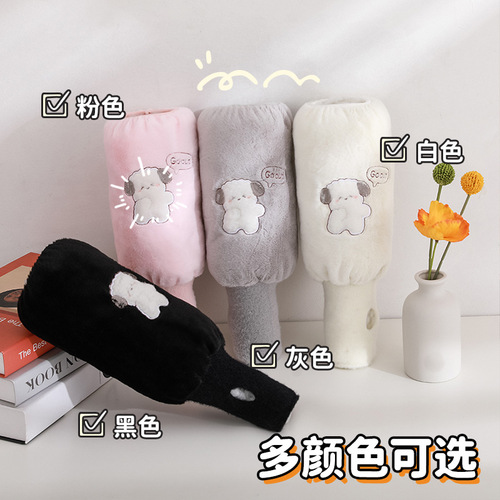 Women's long winter office down jacket sleeve protector, work anti-dirty cover, children's hand sleeve head long and cute