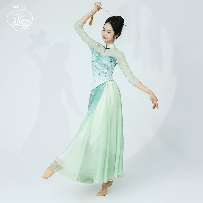 Shan Rantang Летняя новая классическая танцевальная одежда cheongsam