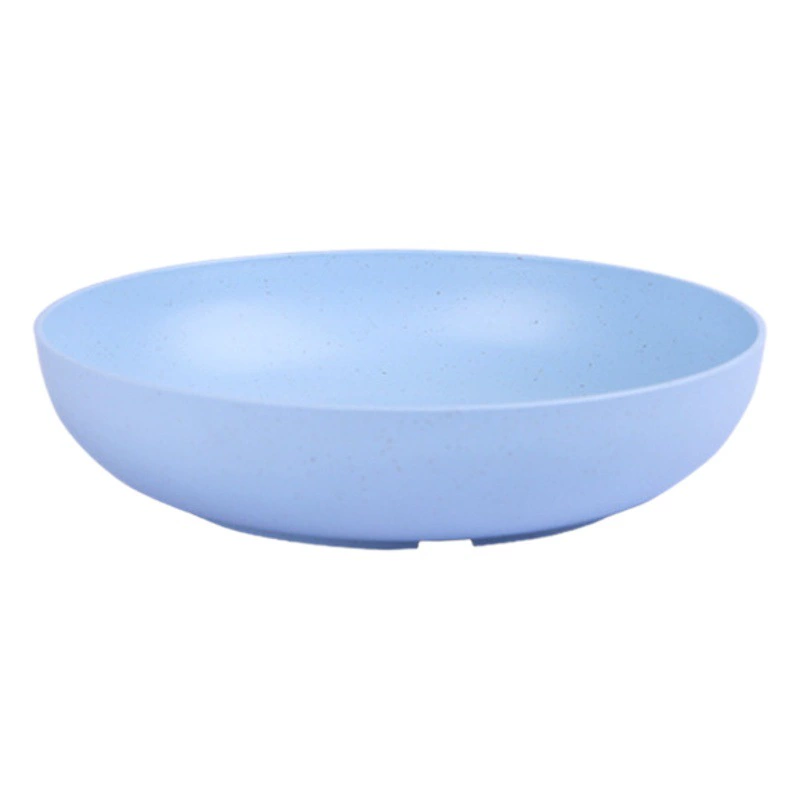 Блюдо из костей из пшеничной соломы, глубокая и утолщенная круглая тарелка, бытовая тарелка для закусок с фруктами, пластиковая детская тарелка, столовая, костное блюдо