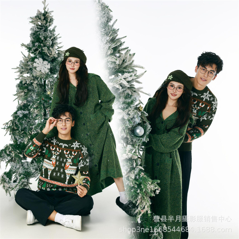 Photo Studio New Pregnant Women Photo Clothing Christmas Portrait Sweater Personality Sweet Pregnant Mother Belly Portrait Clothing