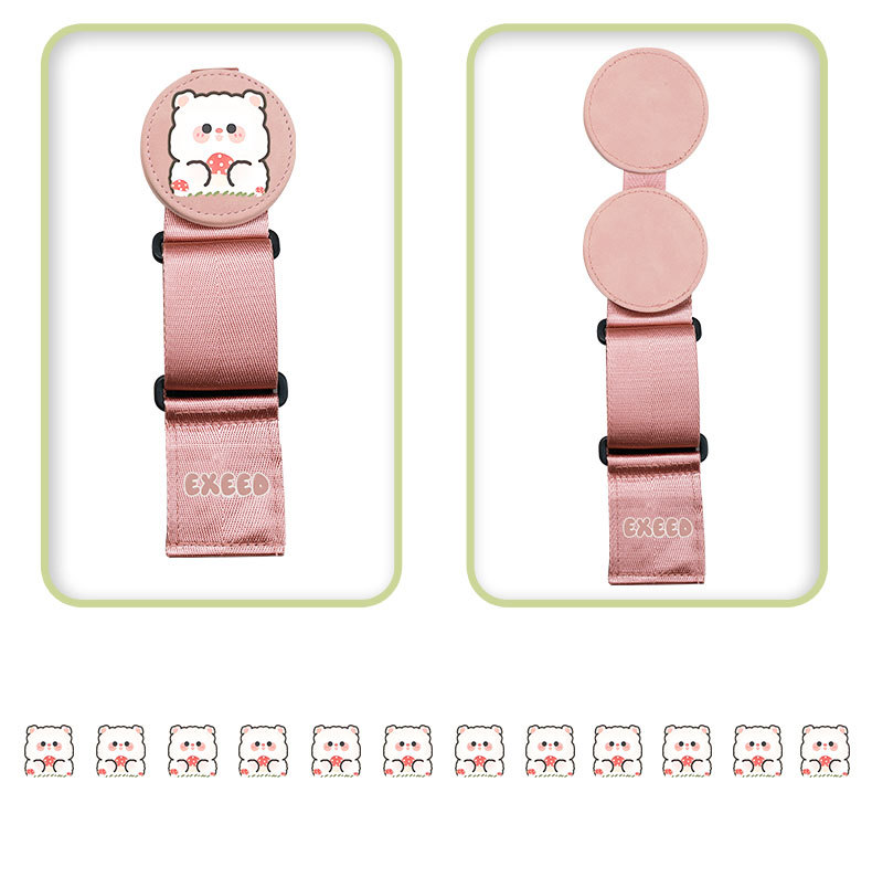Cross-Border Cute Car Seat Shoulder Pad Extension Strap, Universal Car Seat Belt Holder, Car Interior Accessories