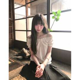 质量！复古泡泡袖花边一字肩短袖恤女夏季收腰露肩两穿上衣