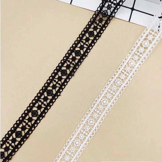 Водорастворимая вышивальная lace, полиэстер 2 см штрихкодная лента кружево для одежды аксессуары текстиль LACE