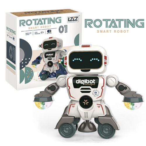 New fun children's early education robot that can bark, walk, turn over, dance, sing, light and music toys