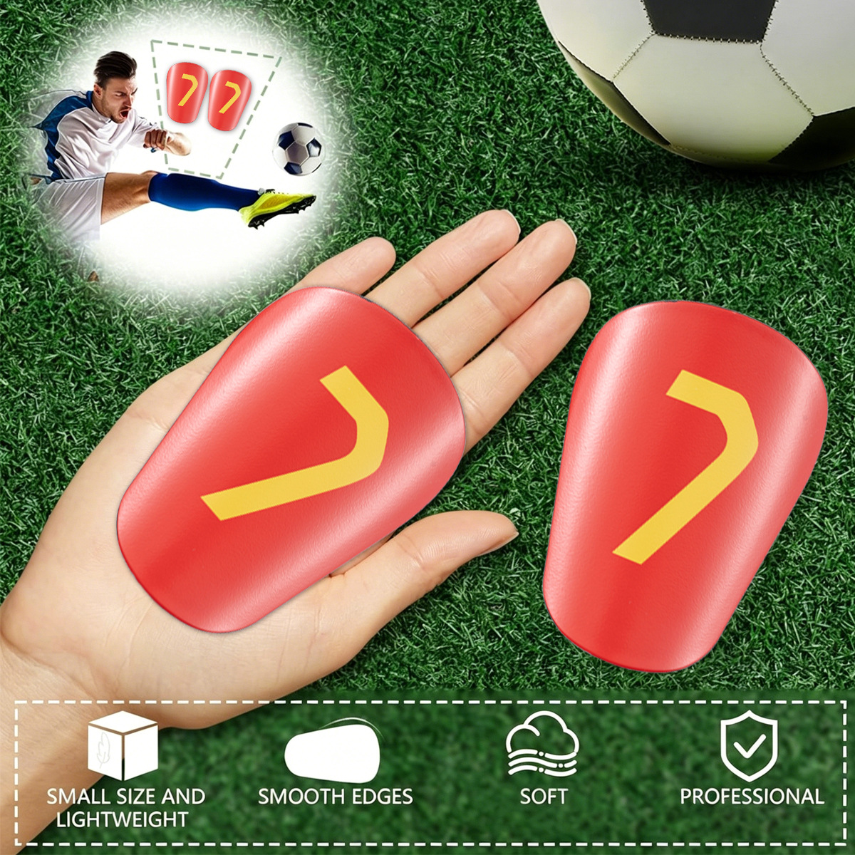 Football Shin Guard Children's and Adult Sports Protection Inserts