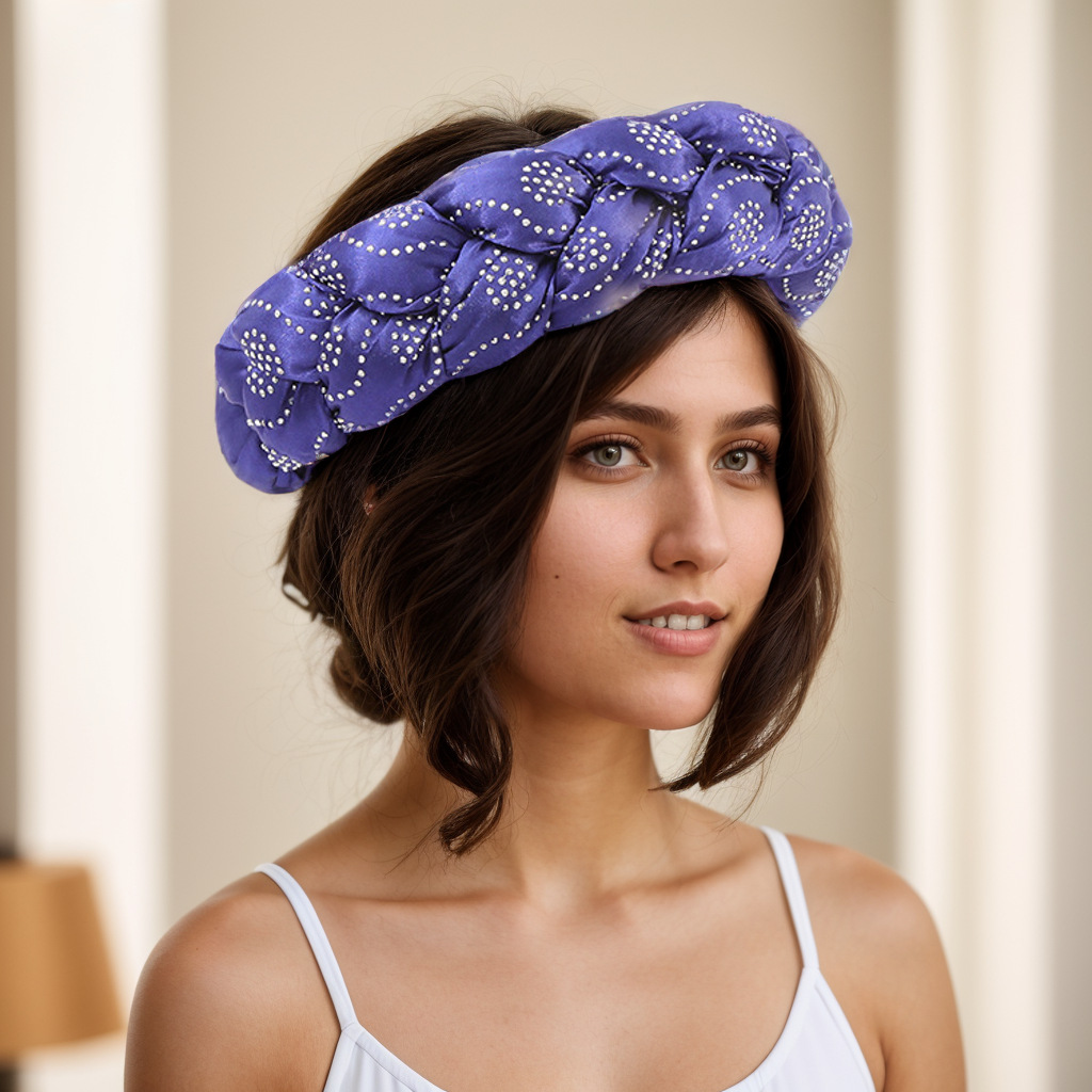 Cappello musulmano Color Ding fascia per capelli multicolore hot drill nuova treccia per capelli fascia per capelli_voghion.com