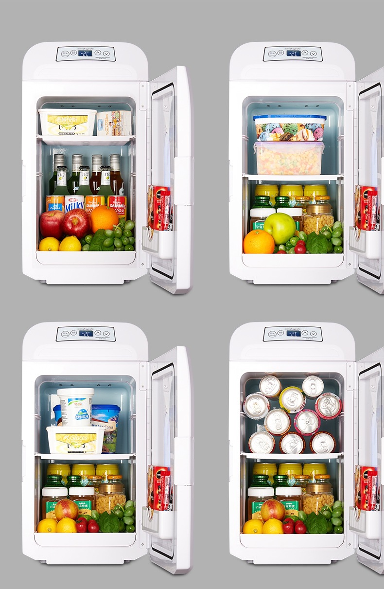 Car Refrigerator 24V for Large Trucks, 12V for Car and Home Use, Mini Refrigerator for Home, Travel, and Rv, Cooling and Thermal Insulation Box