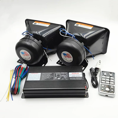 stainless steel horn 12v – Car horn/tweeter - 400w-complete-set-of-2-with-square-mouth-speakers