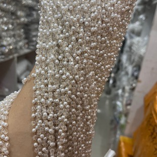 2024 Popular Crystal Chain Pearl Chain Style DIY Clothing Matchinginging Accessories