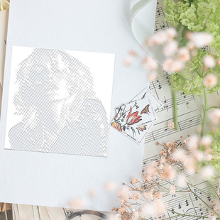 Creative Pattern Rock Woman Template Cross-Border Hot-Selling Painting Hollow Template Wall Painting Handbook Decoration Masking Wholesale