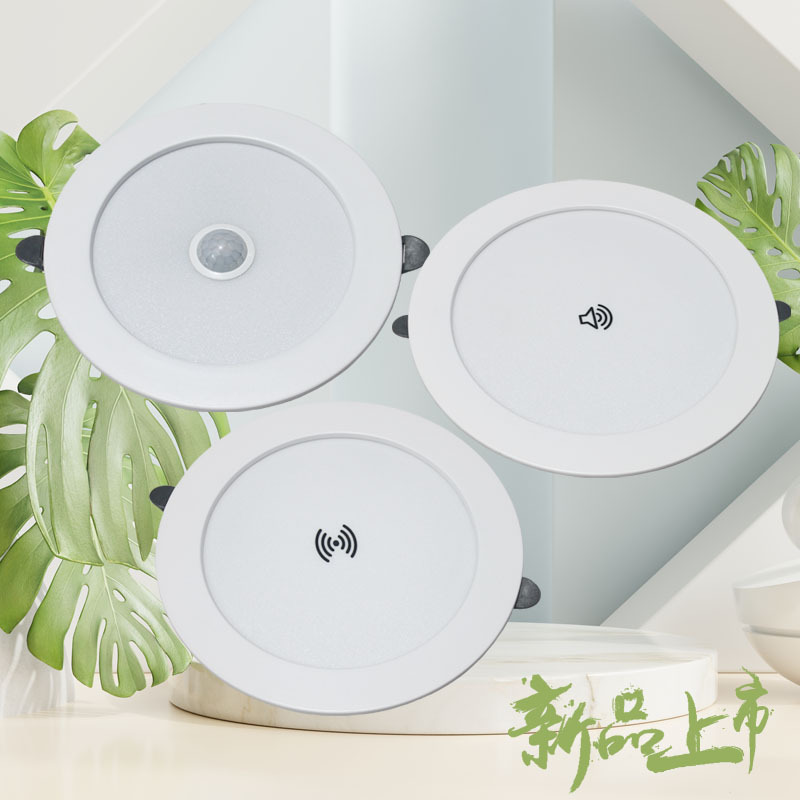 광전압 레이더 인체 유도 다운 라이트 임베디드 은폐 된 눈부심 방지 적외선 음향-광학 제어 레이더 인간 유도 다운 라이트