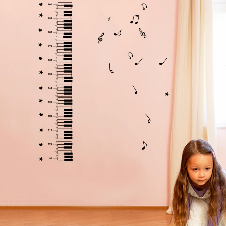 MT1810 пианино Высокая наклейка детская комната гостиная коридор магазин торговый центр декоративная наклейка Съемная Наклейка на стену из ПВХ