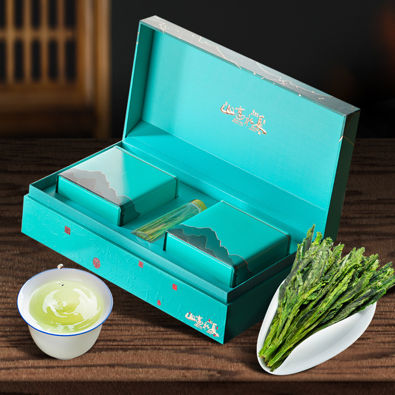 节日送礼绿茶安徽黄山太平猴魁茶叶258g特级浓香绿茶春茶礼盒装