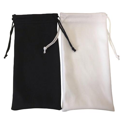 Best-selling ultra-fine fiber eye bag sunglasses black eyeglass bag, wipe-clean white eyeglass bag, can print LOGO