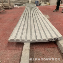 工厂定制美国白金荔枝面火烧板地铺干挂石板雕刻珍珠白花岗岩