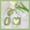 Green shell rice love wings four -piece suit