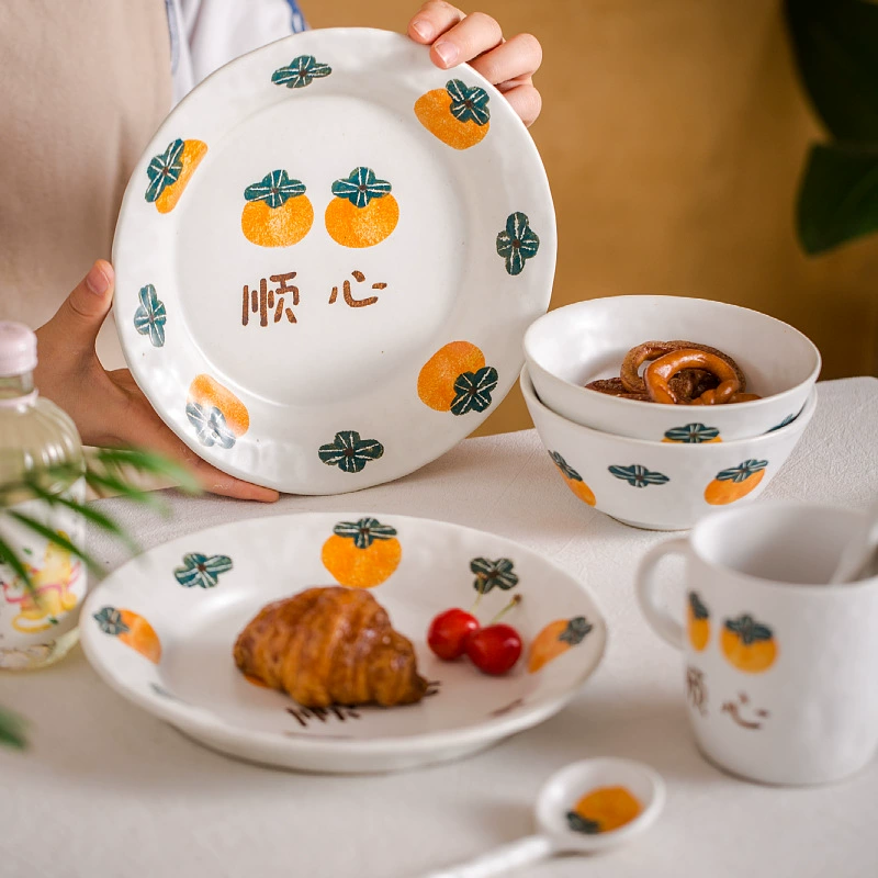 Настоящая японская керамическая посуда, подарочная коробка, набор, ложка, ручная роспись, подарок на День Рождения, оптом