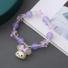 Cartoon beaded bracelet for elementary school students, strawberry, wholesale