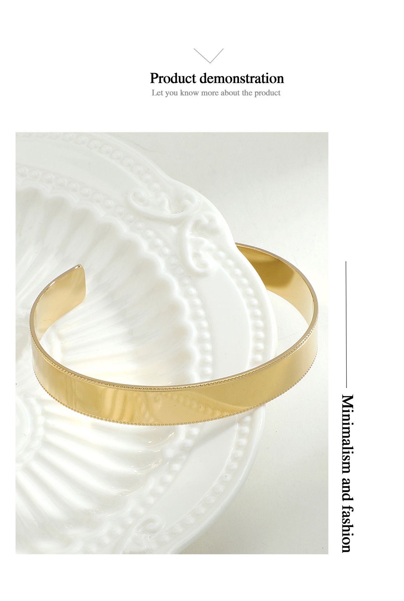 Simple Style Solid Color Stainless Steel Plating Bangle 1 Piece