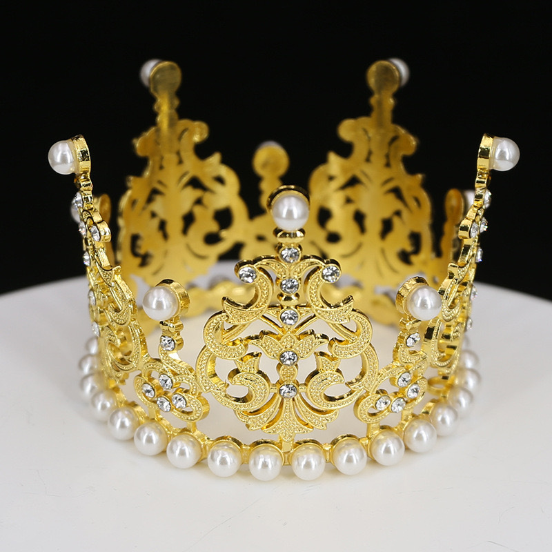 Fábrica directa transfronteriza corona de cabeza de cumpleaños torta de decoración ramo de flores decoración de novia corona de cabeza reina vestido de cumpleaños