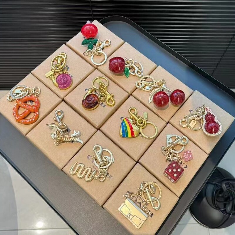 Cross-Border C Brand Cherry Pendant Cherry Keychain Handbag Hanging Hot-Selling Creative Gift with Box