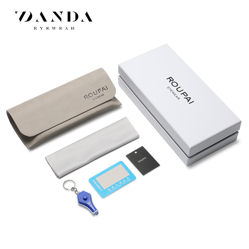 Tiktok Daifa marca nuevas gafas caja de regalo embalaje moda gafas de sol gafas de regalo caja de cuero caja de almacenamiento