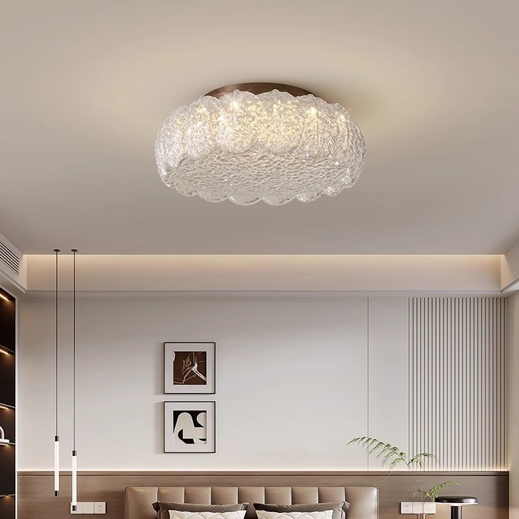 [Estrictamente seleccionado] Resina de cristal de estilo antiguo Lámpara de protección ocular de espectro completo simple, ligera y de lujo