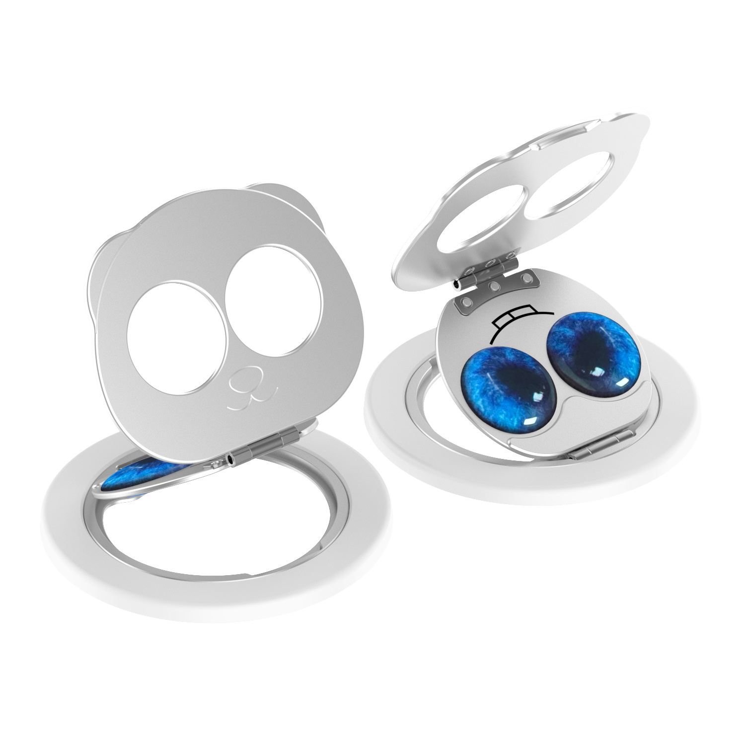 Nuevo doble plegable Panda Magnetic 360 soporte de teléfono móvil giratorio brazalete magsafe soporte de metal de escritorio