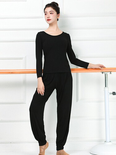 Dance practice suit for women, adult professional figure pants, student art exam etiquette training suit, modern dance top