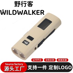 跨境超亮新款多功能充电宝带侧灯警示灯数显头灯工作自行车骑行灯