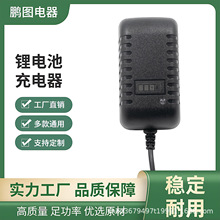 12.6V锂电池充电器5V 8.4V 15V 16.8V25.2V18650聚合物筋膜枪充电