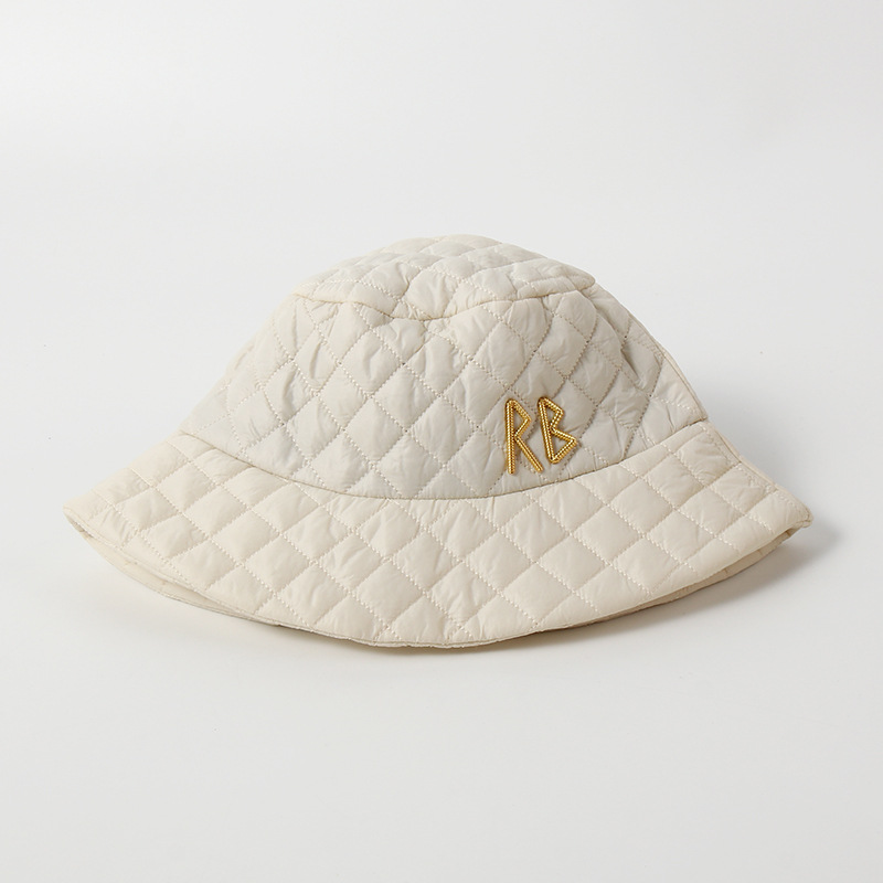 Cappello da pescatore nuova lettera Cappello da pescatore dello stesso stile di grande marca Cappello da bacino versatile per ombrellone alla moda Cappello casual con piccola fragranza_voghion.com