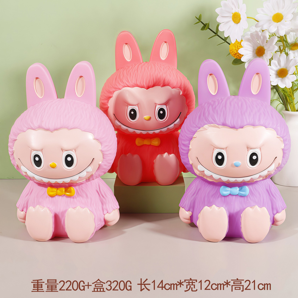 Sanrio Kulomi caja de ahorro para niños puede entrar y salir muñecas de dibujos animados decoración caja de ahorro a prueba de caídas image 11