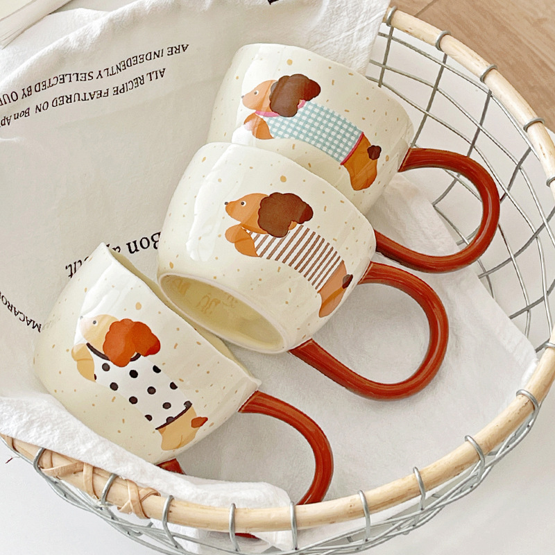 イン朝食カップかわいいセラミックマグクリエイティブホームウォーターカップ高価値オフィスミルクコーヒーカップ|undefined