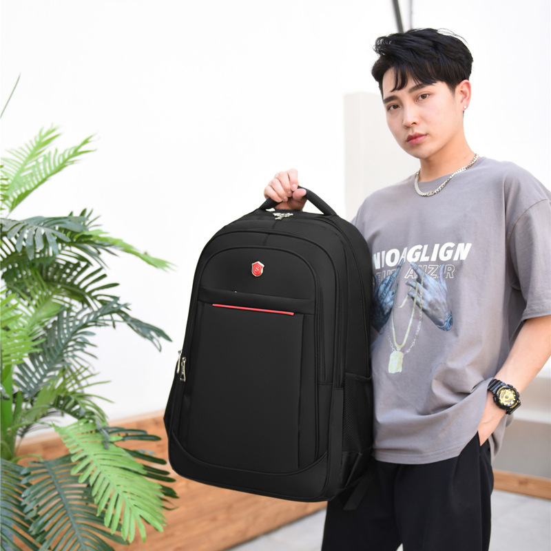 Foreign Trade New Fashion Versatile Men's Shoulder Bag Cross-Border Casual Simple Backpack Waterproof Oxford Cloth Bag